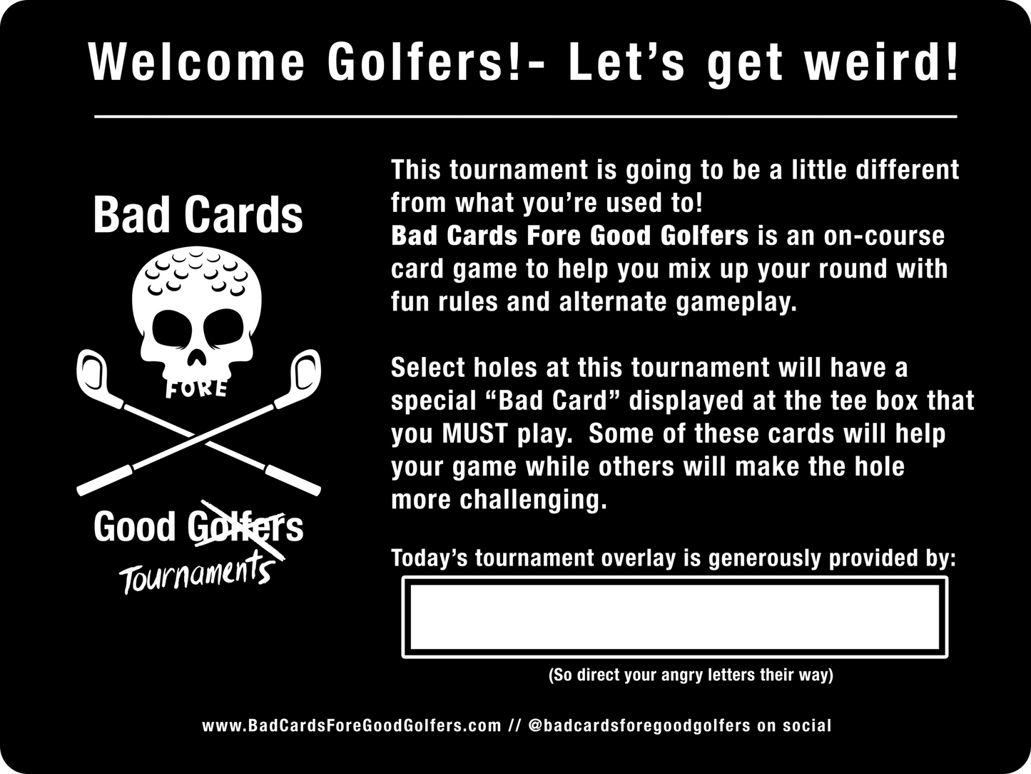 9 Hole Course Overlay